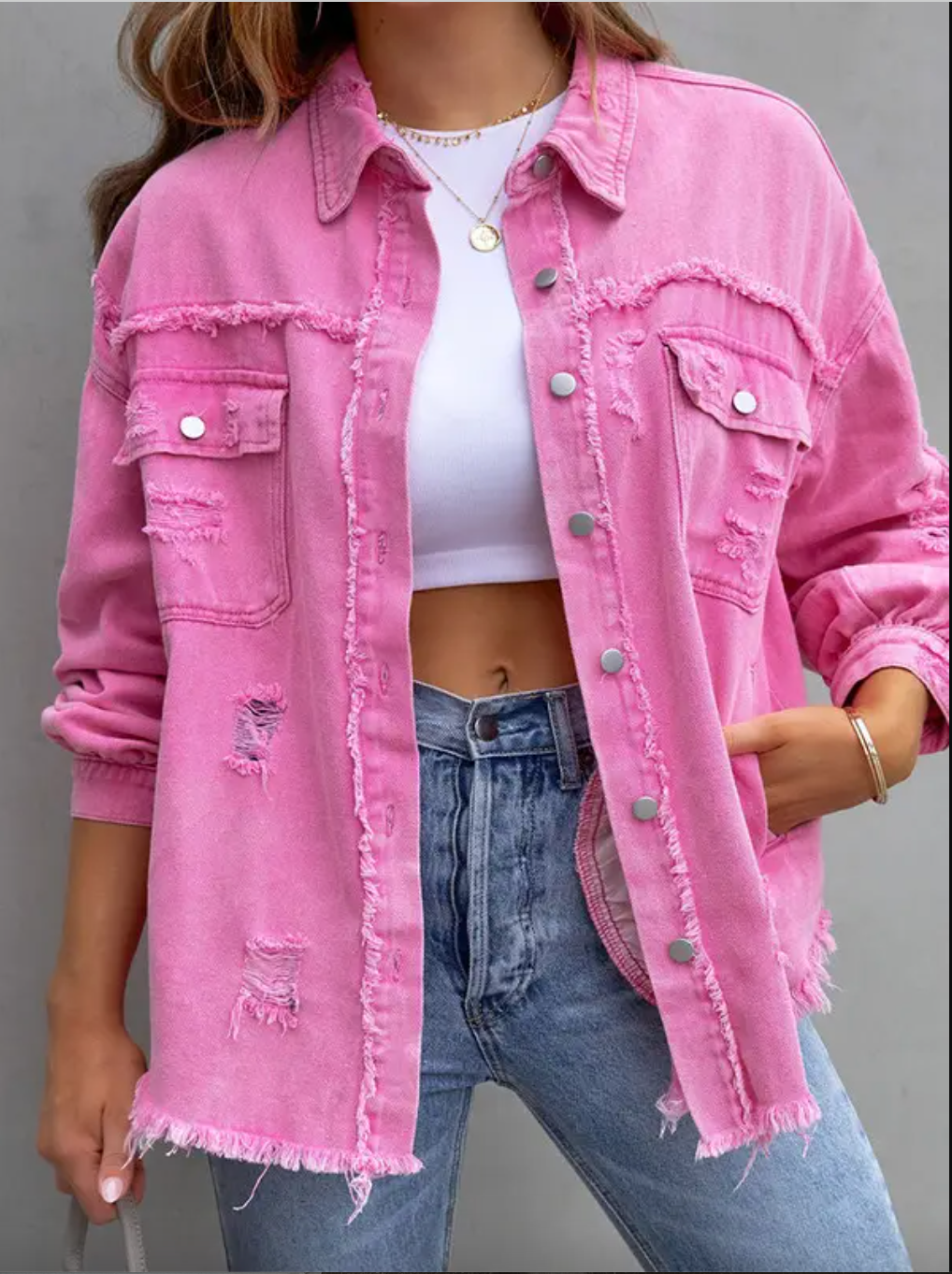 Natalie Hot Pink Jacket