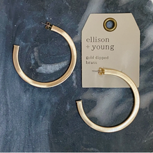 Load image into Gallery viewer, Overall Luxe Round Hoop Earrings
