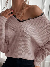Load image into Gallery viewer, Laced in Love Pink Sweater
