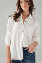 Load image into Gallery viewer, White Lilly Denim Shirt

