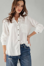 Load image into Gallery viewer, White Lilly Denim Shirt
