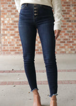 Load image into Gallery viewer, Sara High Rise Skinny Button-Up Jeans
