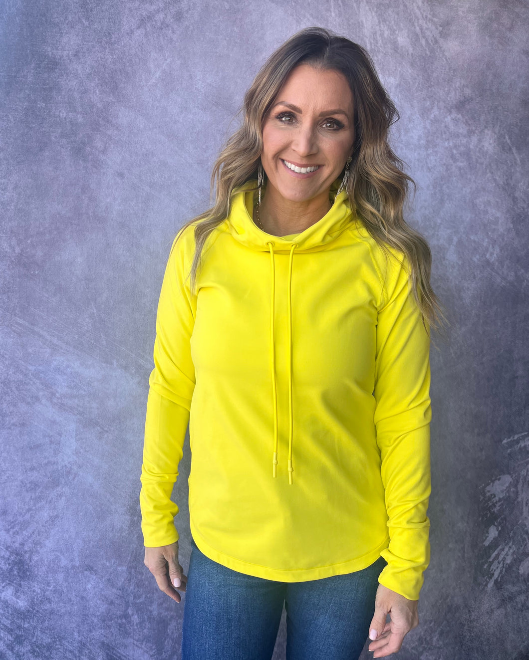 Sunny Vibes Cowl Neck Hoodie
